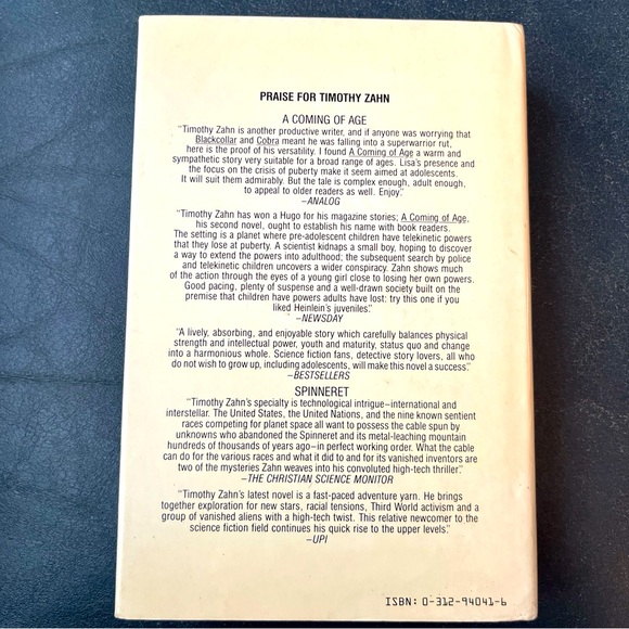 Cascade Point and Other Stories by Timothy Zahn (First Edition) + Cobras Two - Picture 13 of 16